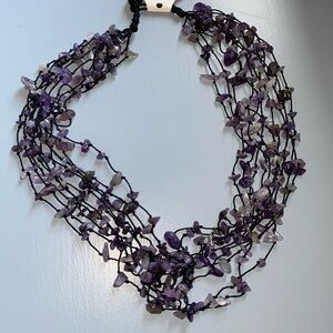 Amethyst Multi Strand Necklace